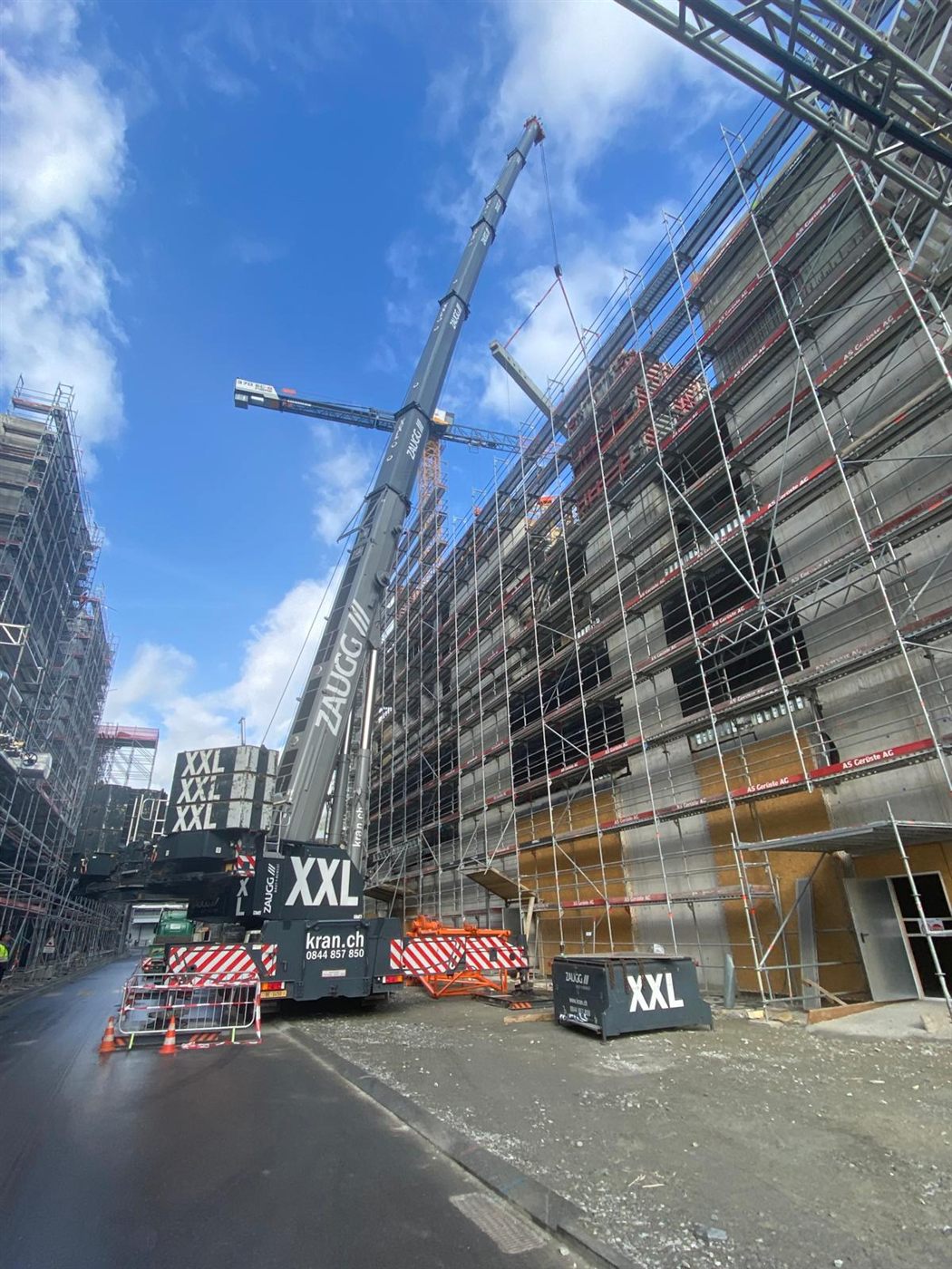 Baustelle IBEX MC4 bei Lonza in Visp